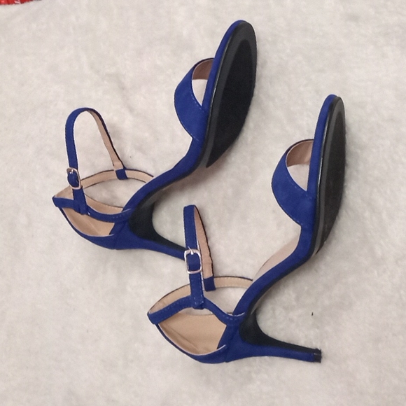 Forever Link Shoes - blue high heel shoe
